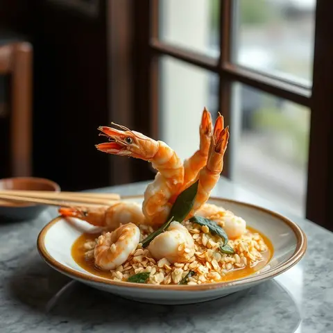 Cereal prawns. AI-generated photo.