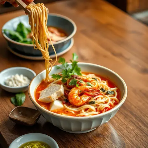 Mee siam. AI-generated photo.