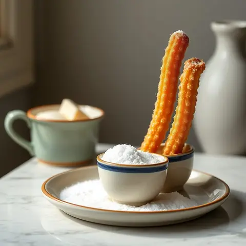 Churros. AI-generated photo.