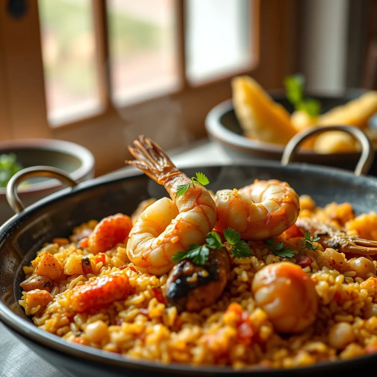 AI-generated photo Paella. AI-generated photo.