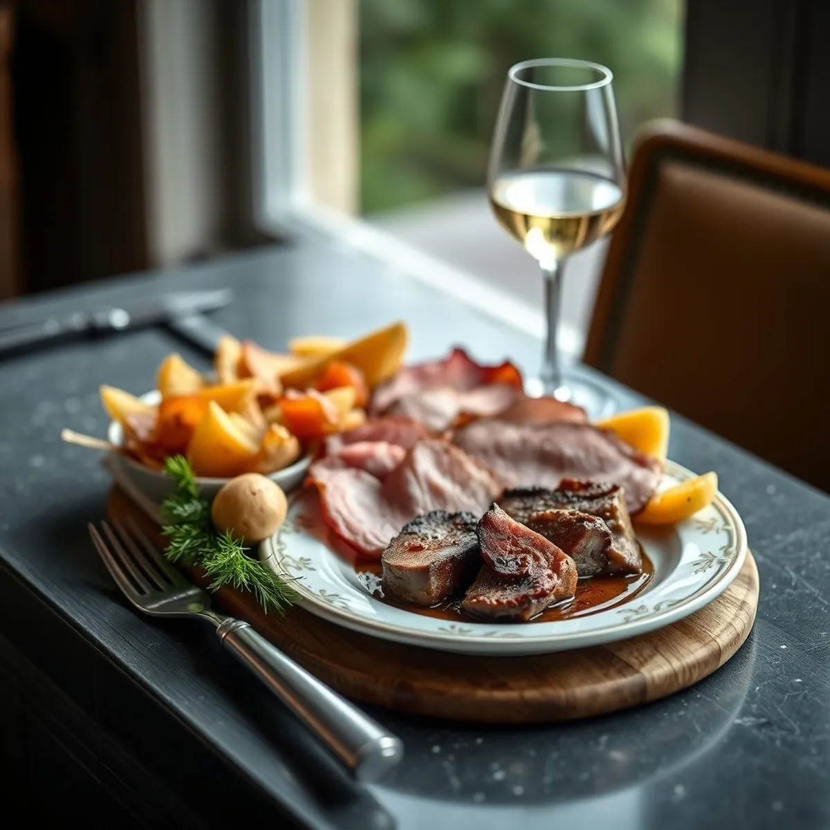 AI-generated photo Berner platter. AI-generated photo.