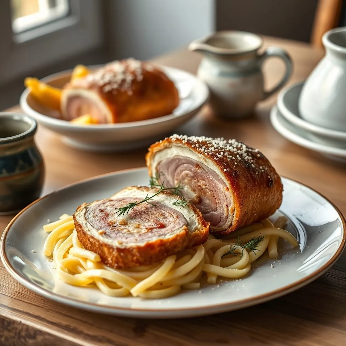 AI-generated photo Cordon bleu. AI-generated photo.