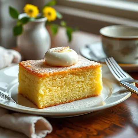 Victoria sponge. AI-generated photo.
