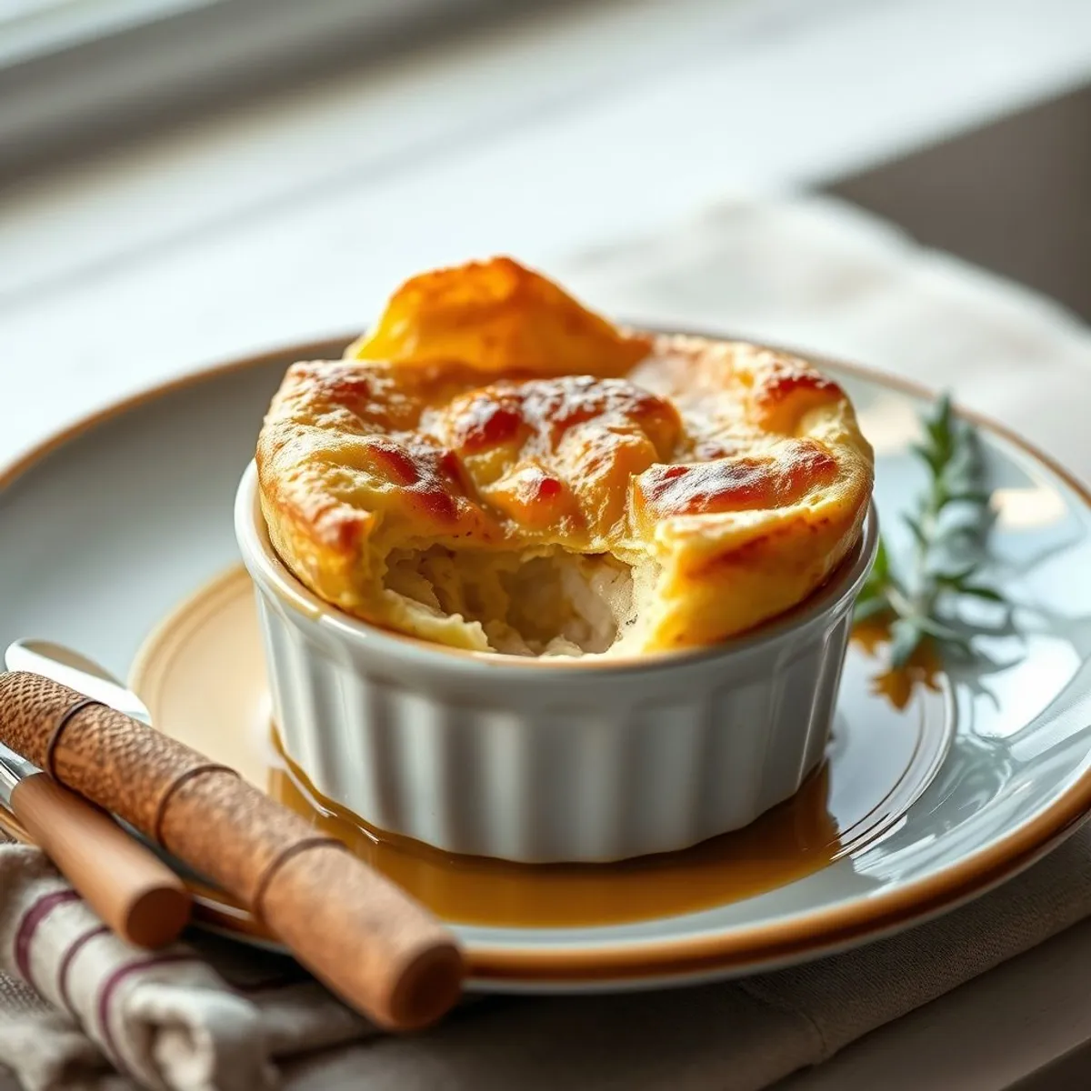 AI-generated photo Yorkshire pudding. AI-generated photo.