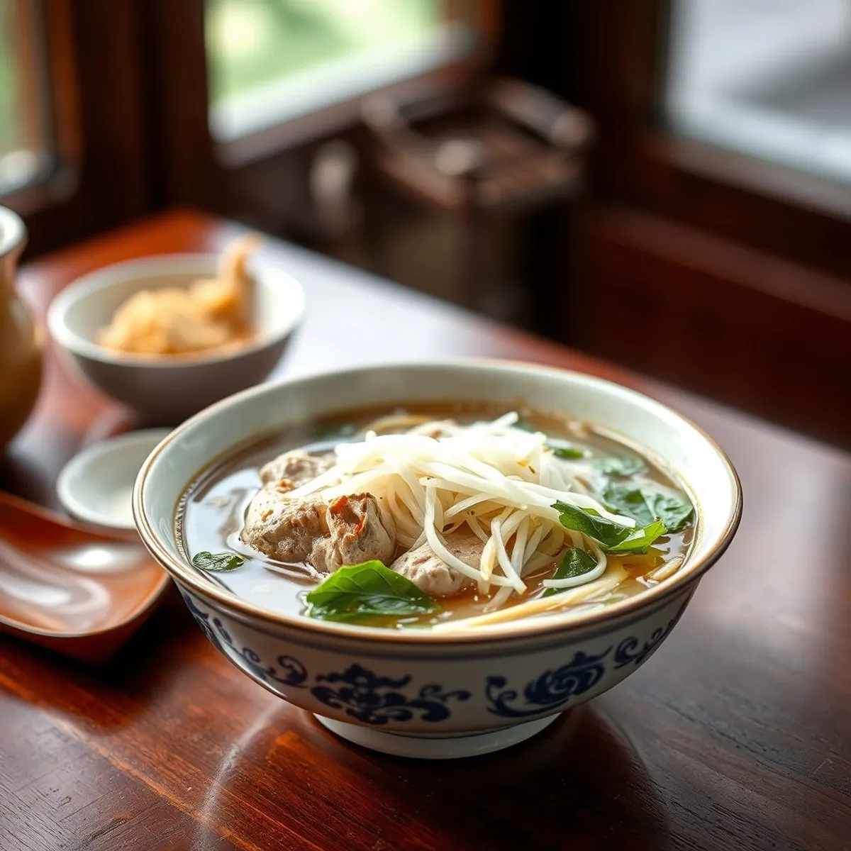 AI-generated photo Chicken pho. AI-generated photo.