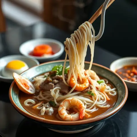 Hu tieu. AI-generated photo.