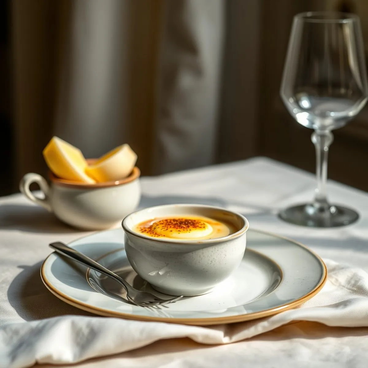 AI-generated photo Crema catalana. AI-generated photo.