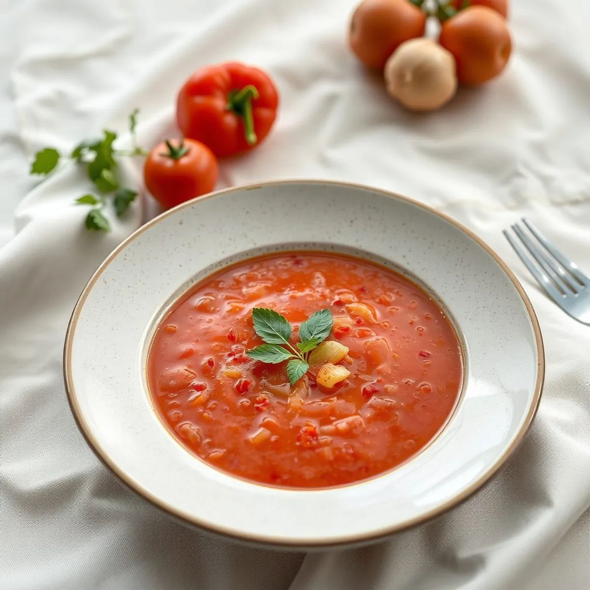 AI-generated photo Gazpacho. AI-generated photo.