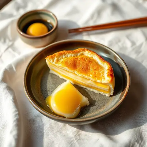 Sweet Tamagoyaki. AI-generated photo.