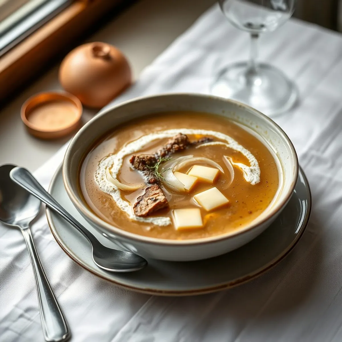 AI-generated photo Basler mehlsuppe. AI-generated photo.