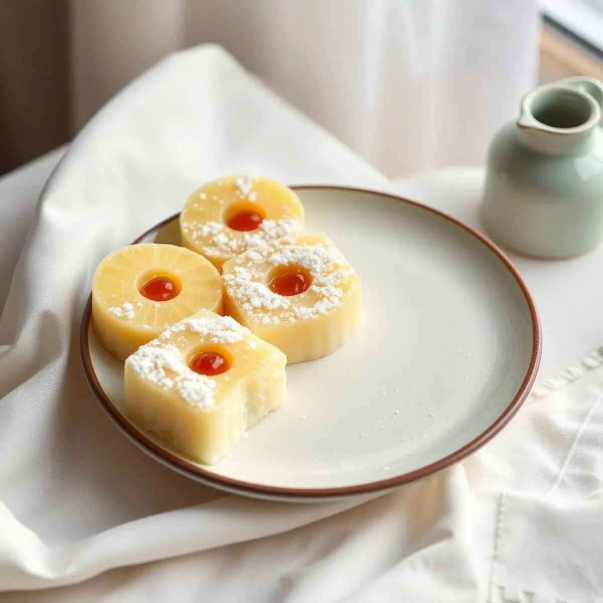 AI-generated photo Pineapple cakes. AI-generated photo.