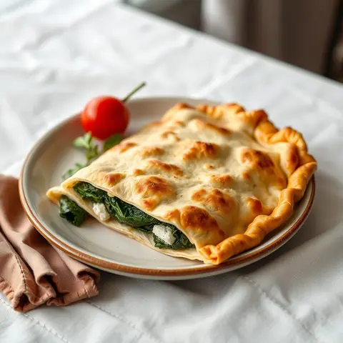 Spinach borek. AI-generated photo.