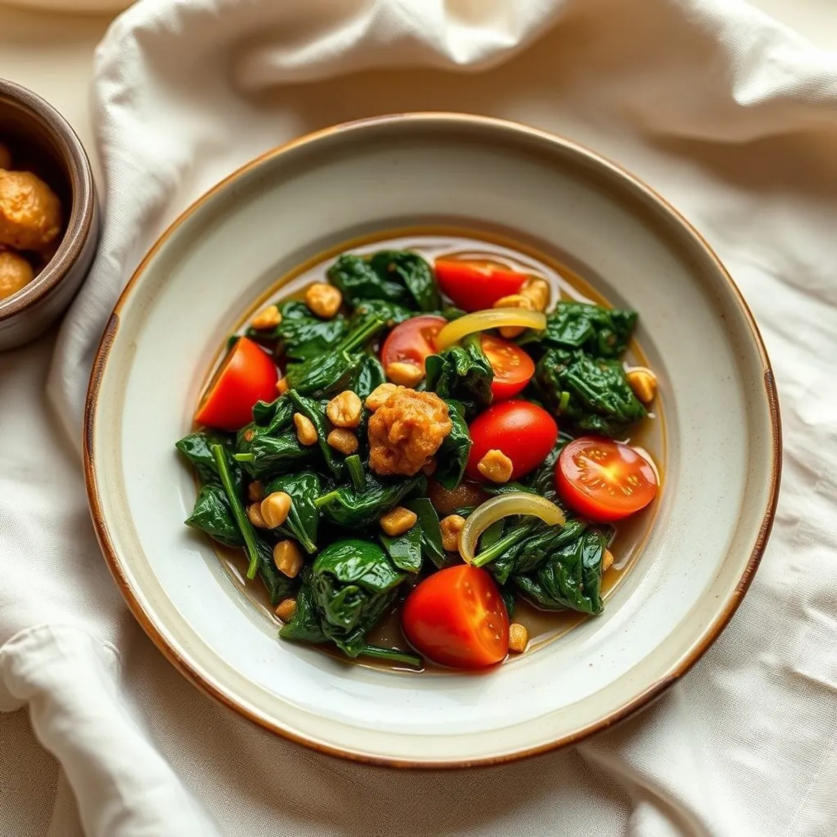 AI-generated photo Groundnut sauce. AI-generated photo.