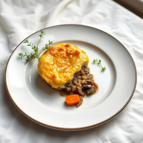 Shepherd's pie. AI-generated photo.