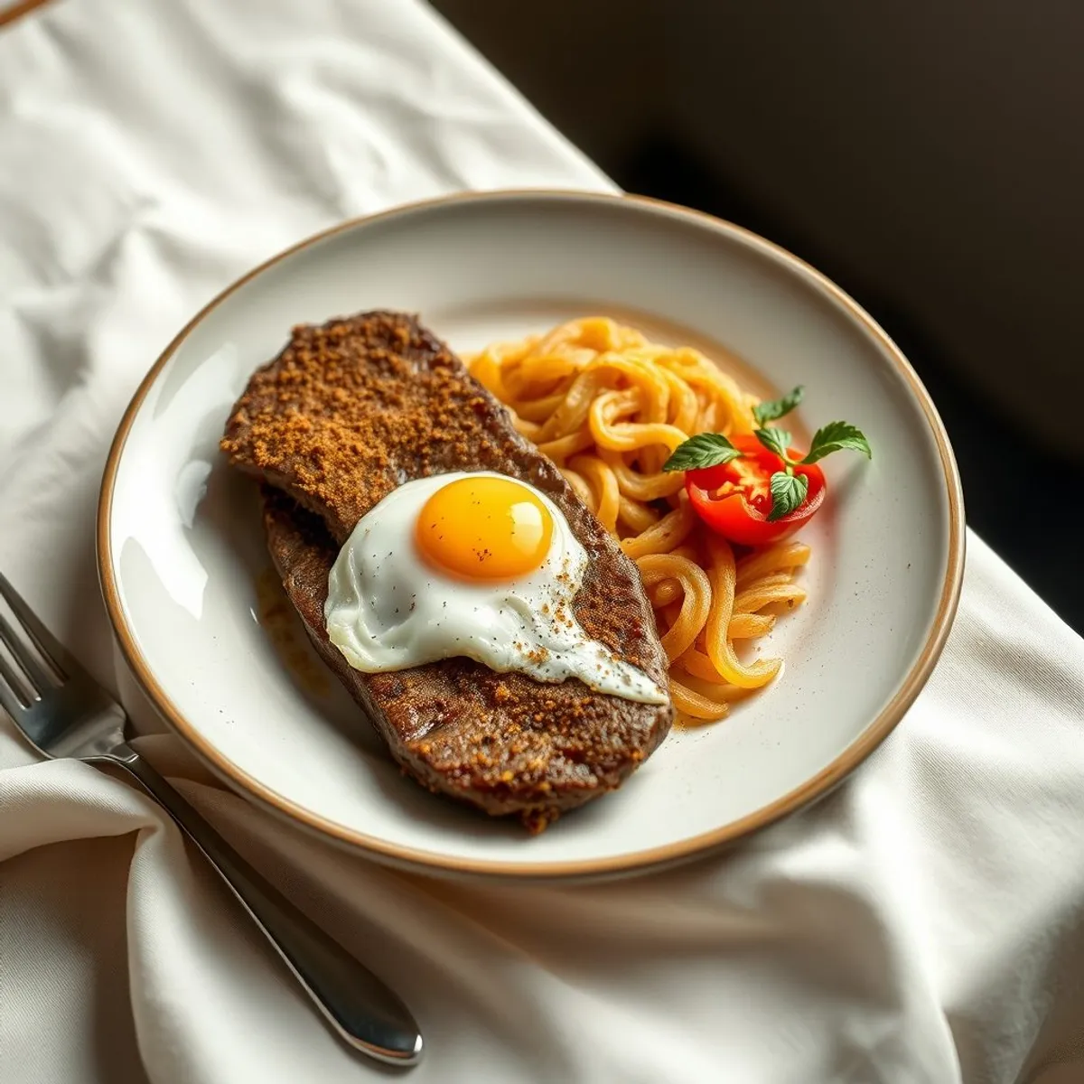 AI-generated photo Milanesa a la napolitana. AI-generated photo.