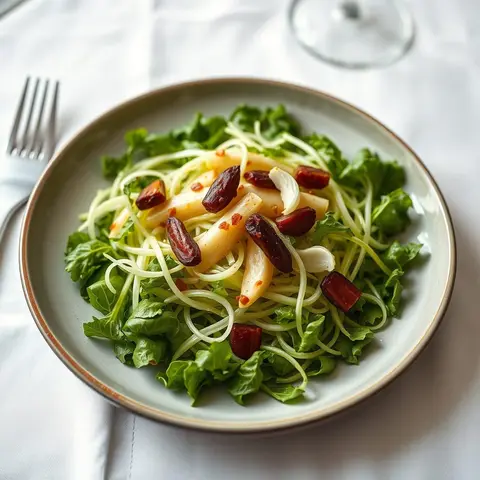 Chicory salad. AI-generated photo.