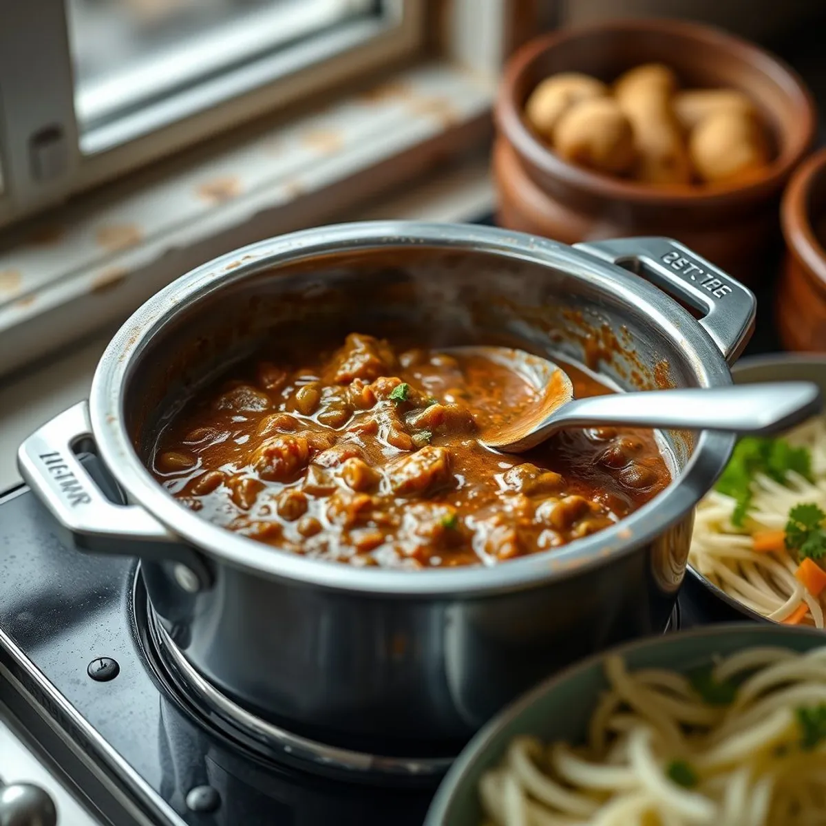 AI-generated photo Dal makhani, step 4. AI-generated photo.