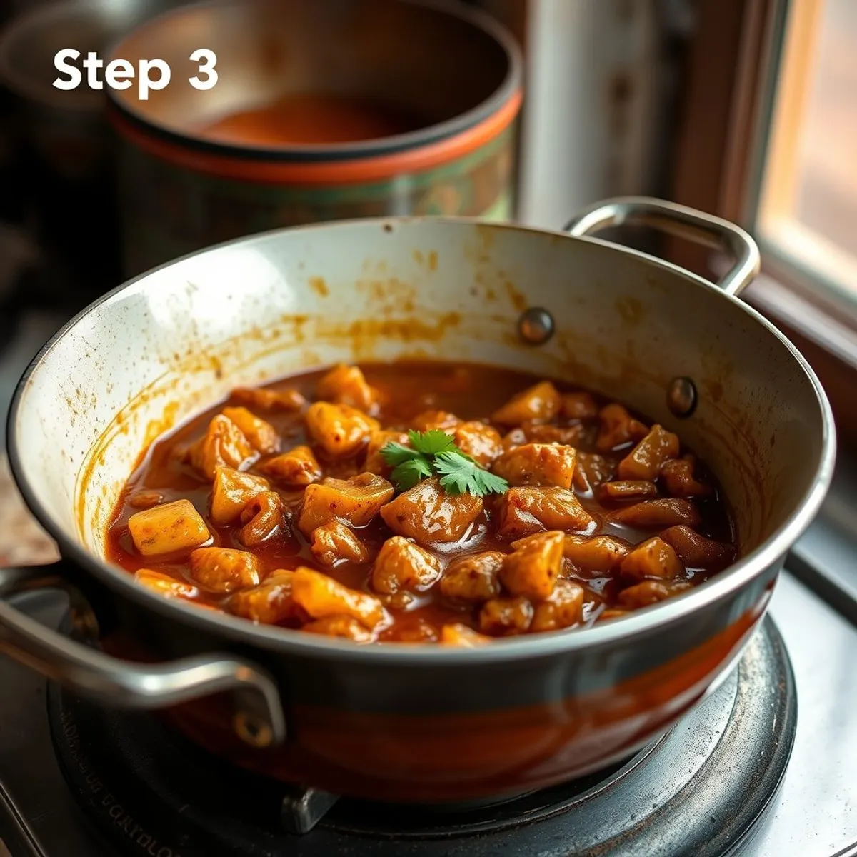 Pol sambol, step 3. AI-generated photo.