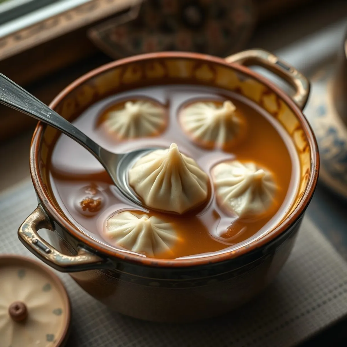 AI-generated photo Bansh soup, step 3. AI-generated photo.